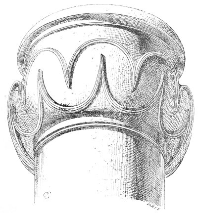 Fig. 74.—Assyrian capital, in perspective; compiled from
Place.