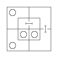 Diagram representing all m are x and all m prime are y prime